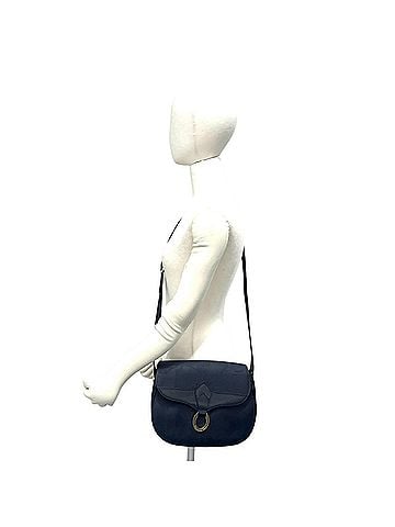 Christian Dior Christian Dior Vintage Trotter Logo Pattern Leather Shoulder Bag/Pouch, Navy, 31003 (view 2)