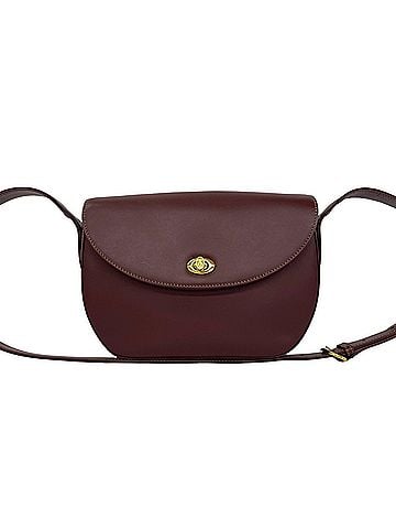 Cartier CARTIER Vintage Must Line Leather Shoulder Bag/Pochette, Wine Red/Bordeaux, 30298 (view 1)