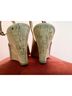 Tommy Hilfiger Gold Brown Wedges Size 10 - photo 3