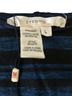 Studio M 100% Polyester Stripes Black Blue Short Sleeve Blouse Size L - photo 2