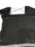 AB Studio Polka Dots Black White Short Sleeve Blouse Size L - photo 1