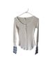 Free People White Long Sleeve Henley Size XS - photo 1