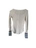 Free People White Long Sleeve Henley Size XS - photo 2