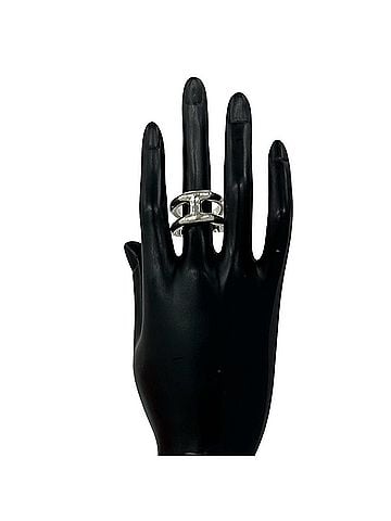 Hermès HERMES Osmo's PM Ring, Sterling Silver 925, Size #59, Men's, Silver, Item Number 22429 (view 2)