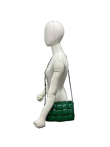 Bottega Veneta BOTTEGA VENETA Bottega Veneta Padded Cassette Intrecciato Leather Genuine Shoulder Bag Pouch Green 33550 (view 2)