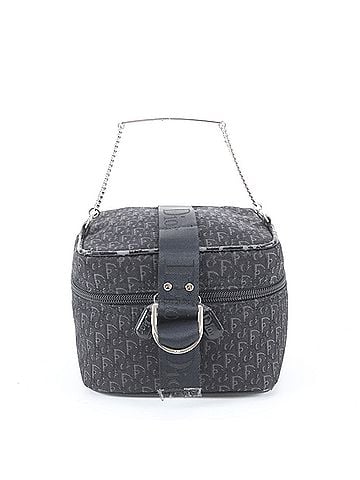 Christian Dior Christian Dior Trotter Chain Handle Leather Vanity Handbag Tote Bag Black Women's (view 1)
