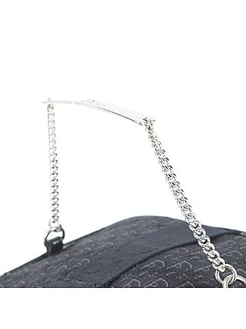 Christian Dior Christian Dior Trotter Chain Handle Leather Vanity Handbag Tote Bag Black Women's (view 2)