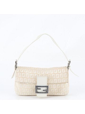 Fendi Fendi Zucca Mamma Baguette Leather Shoulder Bag Tote Handbag for Women (view 1)