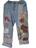 Chico's Floral Blue Jeans Size 3 - photo 1