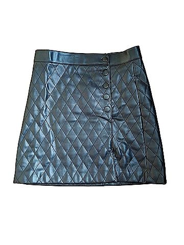 Zara Faux Leather Skirt (view 1)