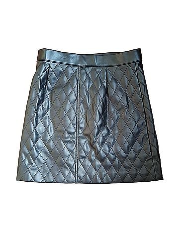 Zara Faux Leather Skirt (view 2)