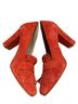 Boden 100% Suede Red Orange Heels Size EU 38 - photo 3