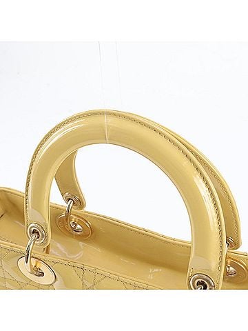 Christian Dior Christian Dior Cannage Lady 05-MA-0059 Leather Tote Bag Handbag for Women (view 2)
