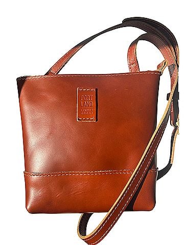 Portland Leather Goods Festival Crossbody Leather Crossbody Bag (view 1)