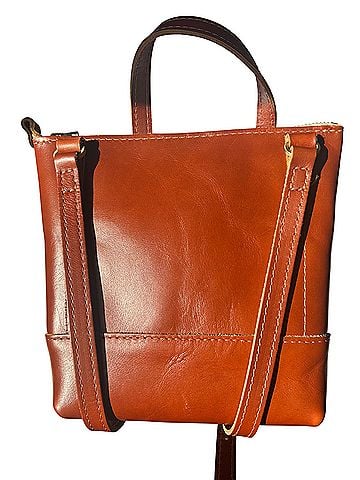 Portland Leather Goods Festival Crossbody Leather Crossbody Bag (view 2)