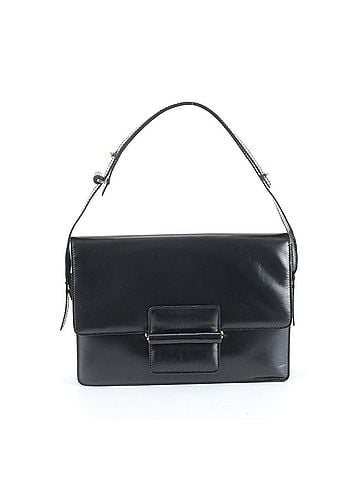 Loewe Loewe Leather 2-Way Shoulder Bag, One-Shoulder Tote Handbag, Black, Women's (view 1)