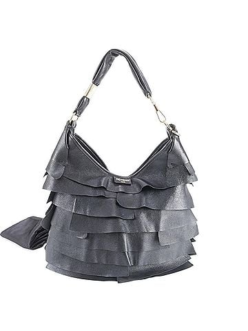 Yves Saint Laurent Yves Saint Laurent Saint-Tropez Frill Leather Shoulder Bag, One-Shoulder Tote Bag for Women (view 1)