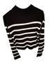H&M Stripes Black White Pullover Sweater Size 20 - photo 2