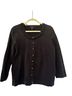 Lands' End Black Wool Cardigan Size 10 - photo 1