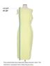Milly 98% Polyester 2% Spandex 100% Polyester Solid Yellow Green Cocktail Dress Size 10 - photo 8