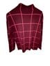 LOFT The Original Checkered-gingham Burgundy Pink Pullover Sweater Size S - photo 2