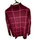 LOFT The Original Checkered-gingham Burgundy Pink Pullover Sweater Size S - photo 1