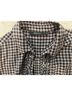 Van Heusen 100% Cotton Checkered-gingham Black White Long Sleeve Button-Down Shirt Size S - photo 3