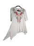 Johnny Was Floral White Short Sleeve T-Shirt Size S - photo 2