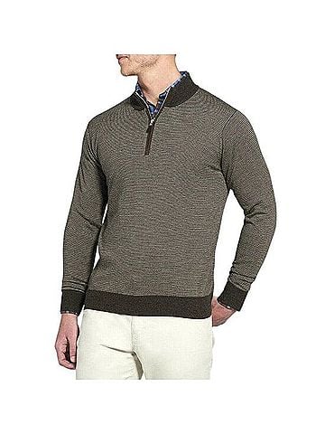 PETER MILLAR Needle-Stripe Wool Sweater (view 2)