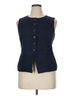 J.Crew 100% Linen Blue Vest Size 14 - photo 1
