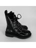 DKNY 100% Patent Leather Black Boots Size 6 1/2 - photo 7