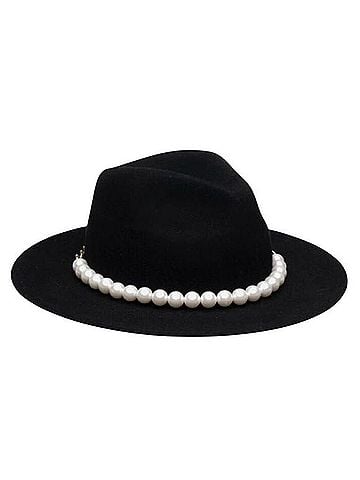 Eugenia Kim Sandra Faux Pearl Fedora (view 2)