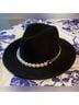 Eugenia Kim 100% Wool Black Gold Fedora One size - photo 10