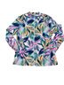 Caribbean Joe Floral Multi Color Rash Guard Size M - photo 1