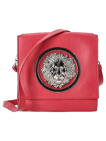 Versace Versus Versace Medusa Flap Crossbody Bag in Red Leather (view 1)