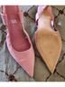 Zara 100% Satin Pink Heels Size EU 37 - photo 3