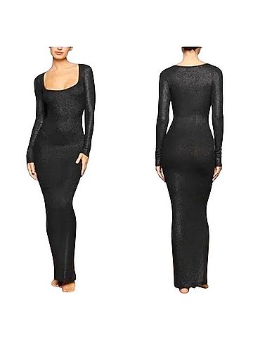 SKIMS Soft Lounge Shimmer Casual Dress (view 2)