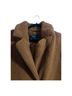 French Connection Notch Collar Faux Fur Teddy Lapel Midi Coat Coat - photo 8