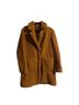 French Connection Notch Collar Faux Fur Teddy Lapel Midi Coat Coat - photo 4