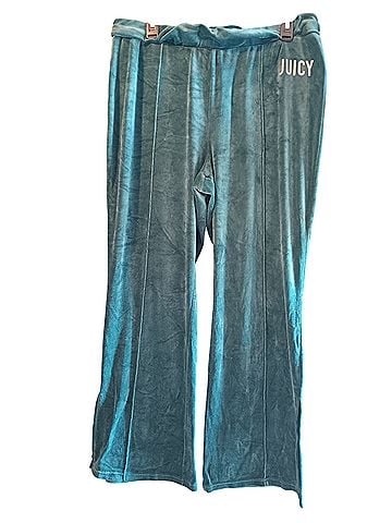 Juicy Couture Juicy Couture Women's Velvet Velour Teal/ forest green Sweatpants (view 1)