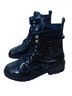 ALLSAINTS Camo Black Boots Size 8 - photo 3