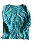 Fresh Produce Stripes Blue Long Sleeve Top Size XXL - photo 1