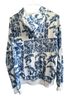Marvel Print White Blue Pullover Hoodie Size S - photo 2