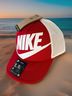 Nike 100% Acrylic Checkered-gingham Red White Baseball Cap One size - photo 3