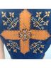 Valencia 100% Cotton Solid Blue Brown Vest Size M - photo 6
