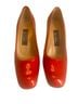 Stuart Weitzman 100% Patent Leather Red Heels Size 7 1/2 - photo 1