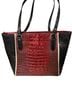 Brahmin 100% Leather Black Red Gold Leather Tote One size - photo 2