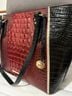 Brahmin 100% Leather Black Red Gold Leather Tote One size - photo 6