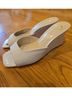 Jessica Simpson White Wedges Size 6 1/2 - photo 7