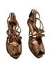 BCBGMAXAZRIA Gold Brown Heels Size 7 1/2 - photo 2